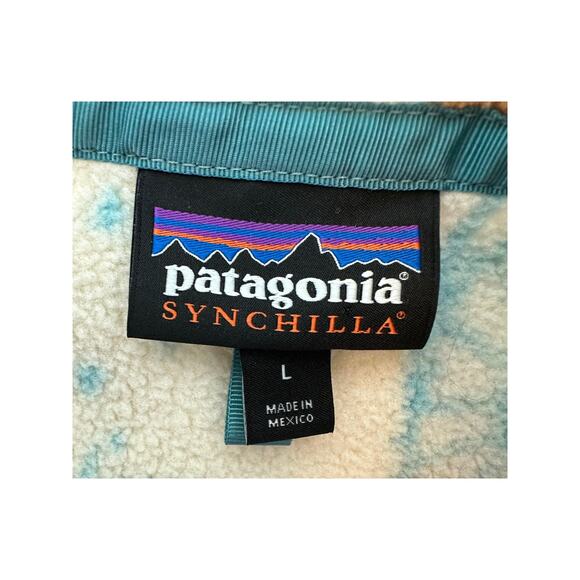 Patagonia Synchilla Snap-T Fleece Harvest Moon Owl Size Large - Picture 6 of 12